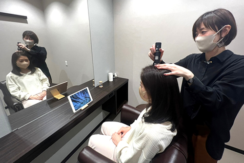 髪や頭皮の診断を大切にしています