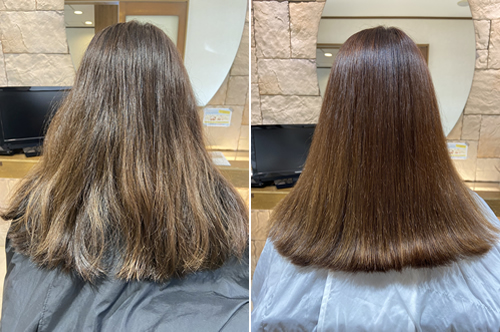 艶髪カラー髪質改善トリートメント